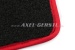 Set of foot-mats 4pc. exact fit (red/black)