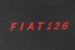 Pakketplank "FIAT 126", kunstlederen bekleding zwart