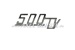 Emblème arrière "500 TV" pour capot