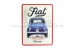 Vintage style metal plate "FIAT - THE ITALIAN CLASSIC"