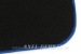 Abarth vloermattenset (blauw/zwart) met kuif, klein