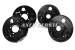 Brake backing plate set, 2x front & 2x back (4 pieces)