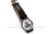 Wrist watch Fiat 500 black-red with leather strap