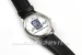 Horloge avec logo Axel Gerstl, bleu, avec bracelet en cuir