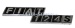 SoPo: Schriftzug "Fiat 124S", Emblem aus Metall