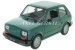 Voiture miniature Welly Fiat 126, 1:24, vert
