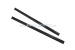 Side-step for door sill, black, aluminum, in pairs