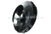 Ventilatorwiel, versterkt en gebalanceerd, zwart geschilderd
