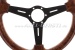 L. sport-steering wheel 'Mugello Briar II' wood, black