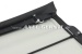 Convertible top, with front bow & middle stick (long), black