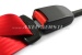 Safety belt for front seat, automatic, in pairs, red