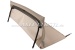 Convertible top w. front bow + middle stick, beige, type 2