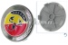 Cubre-ruedas "Abarth", escudo sobre corona de laurel, 68 mm