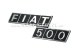 Achterembleem "FIAT 500", kunststof