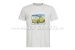 T-Shirt, 'Fiat 500 Comic' (grey shirt), size XXL