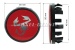 Abarth wheel cover, red/Scorpion, 46mm/50 mm (rim center)