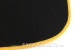 Abarth vloermattenset (geel/zwart) met kuif, klein