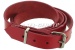Leather belt for luggage rack (135 x 2.5 cm), red