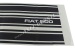Set of 3 stickers "FIAT 500", sideways, BLACK