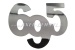 Rear badge '695', 110 x 85 mm (large)