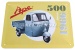 Placa metálica vintage, APE 500, desde 1966