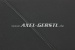 Hoedenplank "AXEL GERSTL", kunstlederen hoes zwart/blauw