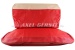 Seat covers red/white top artificial leather, front & back