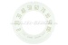 Dial for original speedometer, concave, up to 100 km/h