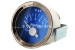 Indicateur de pression d'huile "Abarth", 52mm, cadran bleu
