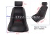 Bucket seat complete set, black leather (in pairs)