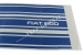 Set of 3 stickers "FIAT 500", sideways, BLUE