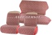 Seat covers, red/cream-coloured, fabric (Vipla) front & back