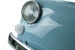 Wanddecoratie "Fiat 500 frontmasker" lichtblauw, incl. verli