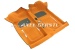 Floor carpet ochre, with two heel protectors, A-quality