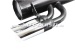 Sport exhaust pipe 'Abarth', double tailspout chrome (repro)