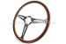 Luisi sport-steering wheel 'Montecarlo', wood, pol. alu sp.