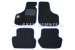Set of foot mats (black/blue) with small Abarth logo