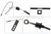 Starter control cable assembly, 134,5cm