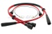 Set of spark plug cables, red (silicone)
