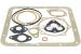 Set of engine gaskets and seals with radial shaft seal rings