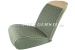 Seat covers, green/cream-coloured, fabric, front & back