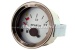 "Abarth" benzinemeter / brandstofmeter, 52mm, witte wijzerpl