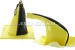 Kraagset voor handremhendel & versnellingspook, zwart/geel