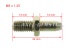 Centre pin for brake drum (screw) 14 x 14 mm