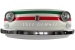 Wanddecoratie "Fiat 500 frontmasker TRICOLORE", incl. verlic