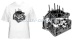 T-shirt 'engine block' (white shirt), size L