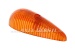 Zijknipperlichtglas (druppelvormig) "CARELLO", oranje