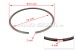 Set of piston rings (set for 2 cylinders), PREMIUM quality