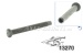 Tubular rivet/bolt for convertible top toggle