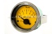 Indicateur de pression d'huile "Abarth", 52mm, cadran jaune